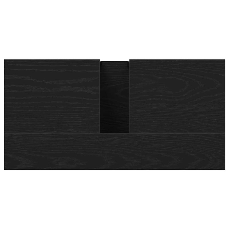 vidaXL Bathroom Sink Cabinet Black Oak 60 x 30 x 60 cm Engineered Wood