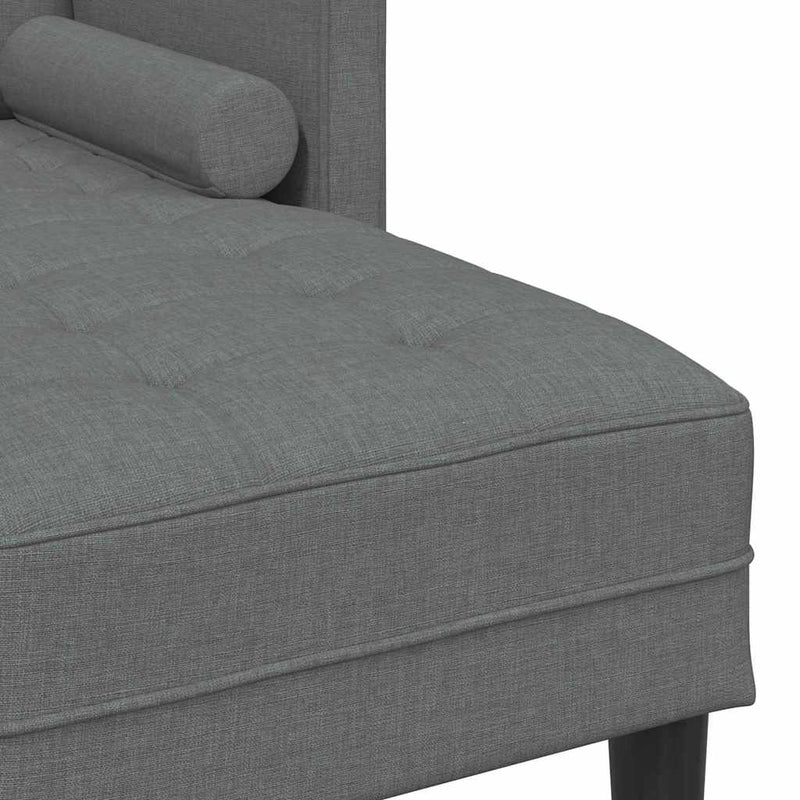vidaXL Sofa Set with Cushion Dark Grey 173 x 131 x 67 cm Polyester