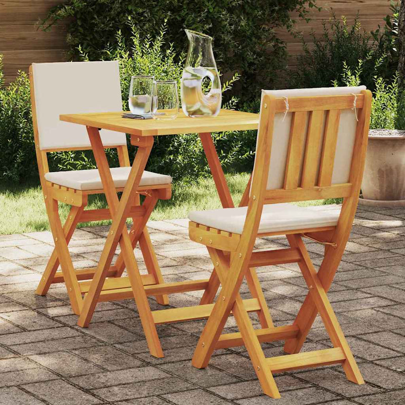 vidaXL Bistro Set 3 pcs Brown Solid acacia wood