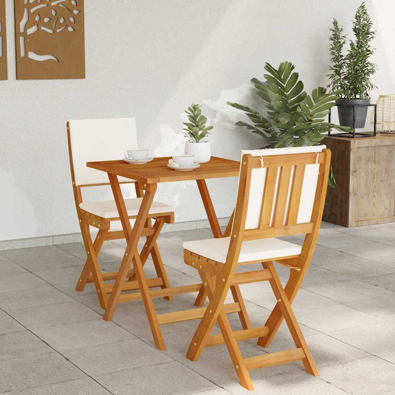 vidaXL Bistro Set 3 pcs Brown Solid acacia wood