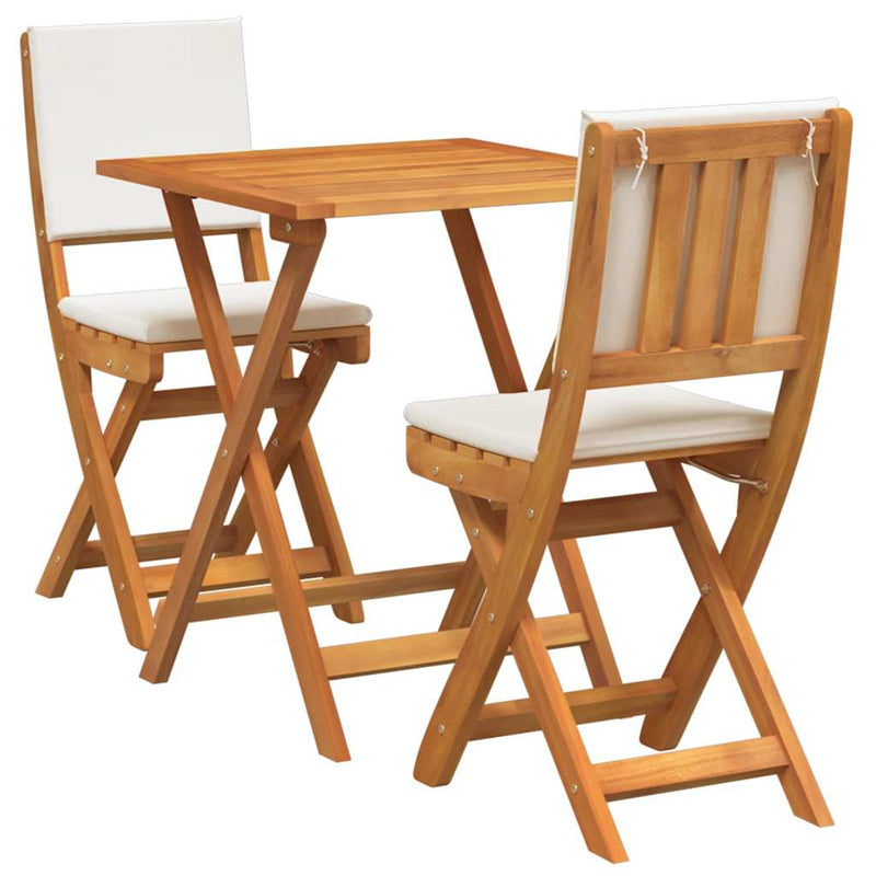 vidaXL Bistro Set 3 pcs Brown Solid acacia wood