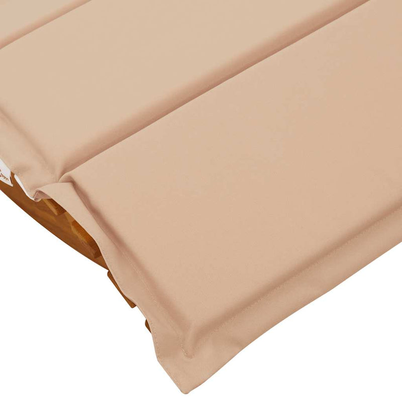 vidaXL Rocking Sun Lounger with Cushion Solid Wood Acacia