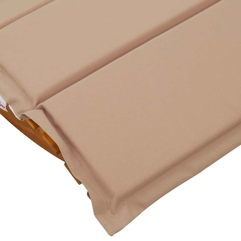 vidaXL Rocking Sun Lounger with Cushion Solid Wood Acacia
