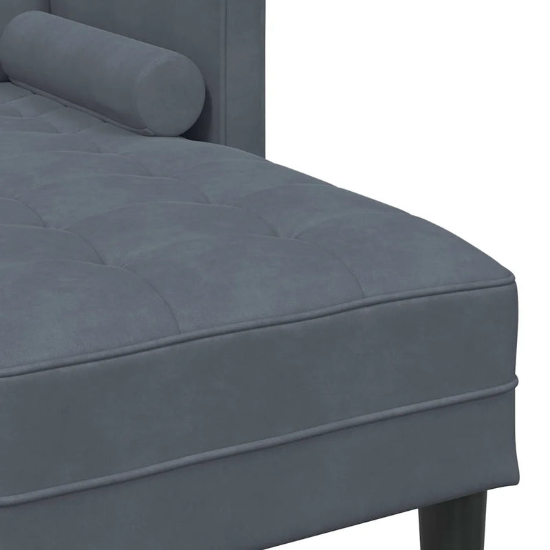 Sofa Set 2 pcs Dark Grey Polyester