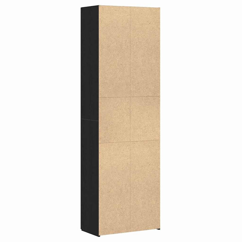 vidaXL Office Cabinet Black oak 60 x 32 x 190 Engineered wood