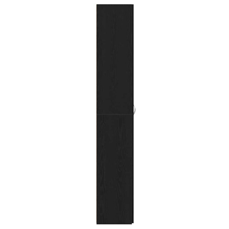 vidaXL Office Cabinet Black oak 60 x 32 x 190 Engineered wood