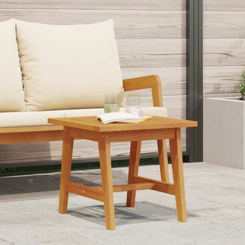 vidaXL Side Table Oil Natural Solid Acacia Wood