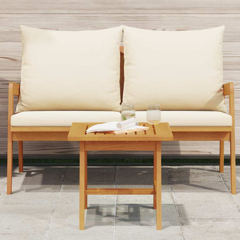 vidaXL Side Table Oil Natural Solid Acacia Wood