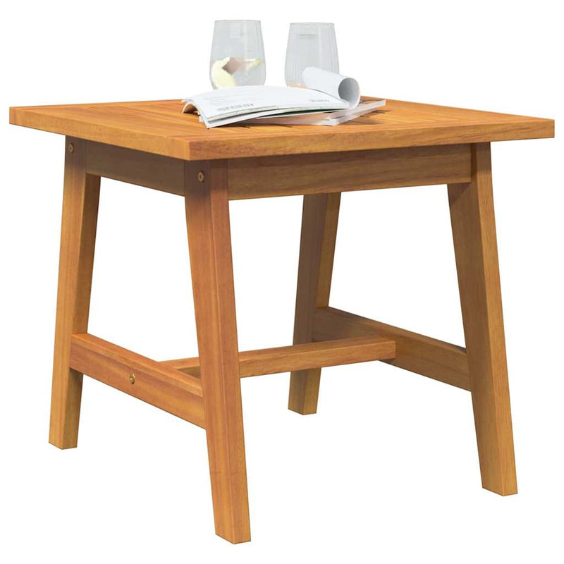 vidaXL Side Table Oil Natural Solid Acacia Wood
