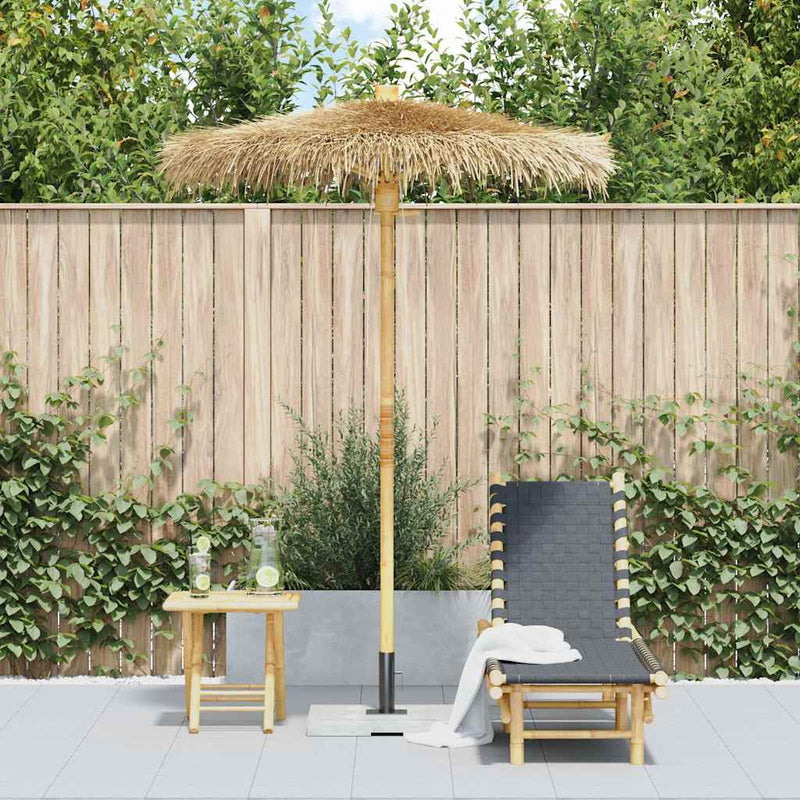 vidaXL Tiki Umbrella with Banana Leaf Canopy 150 cm Bamboo
