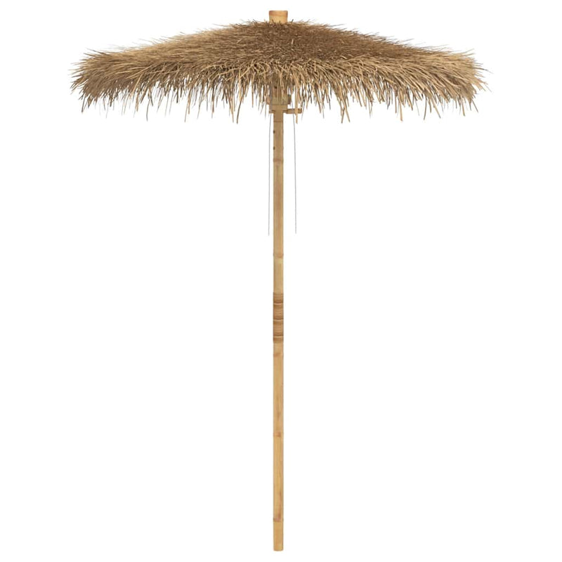 vidaXL Tiki Umbrella with Banana Leaf Canopy 180 cm Bamboo
