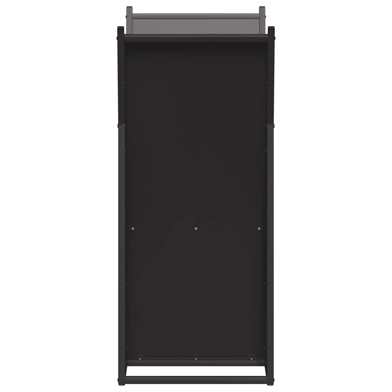 vidaXL Firewood Rack Black 69.5x35x81 cm Cold-rolled steel