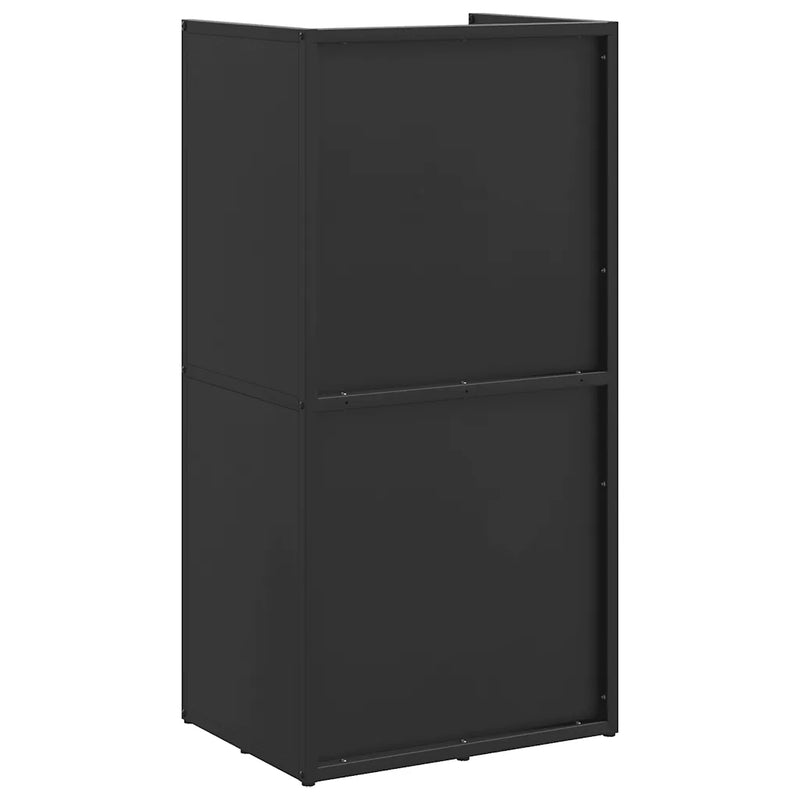 Firewood Rack Black 40x30x80 cm Cold-rolled steel