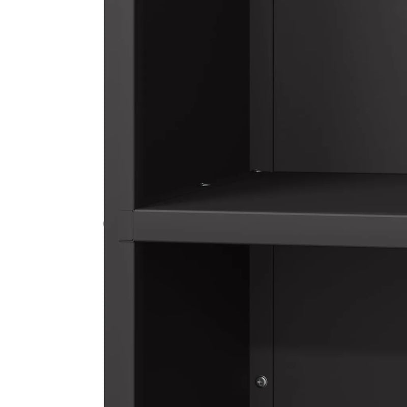 Firewood Rack Black 40x30x80 cm Cold-rolled steel