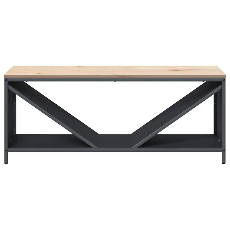 Firewood Rack with Wooden Top Anthracite 100.5x35.5x40 cm