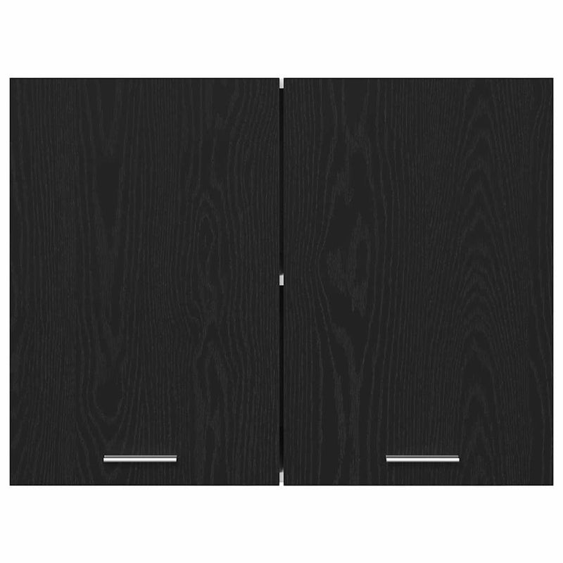 vidaXL Hanging Cabinet Lyon Black Oak 80 x 31 x 60 cm Engineered Wood