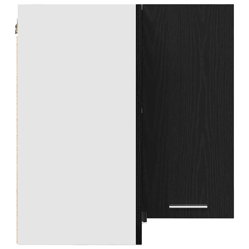 vidaXL Hanging Cabinet Lyon Black Oak 57 x 57 x 60 cm Engineered Wood