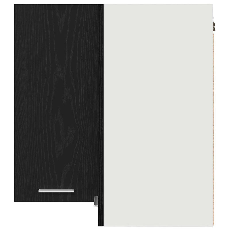 vidaXL Hanging Cabinet Lyon Black Oak 57 x 57 x 60 cm Engineered Wood