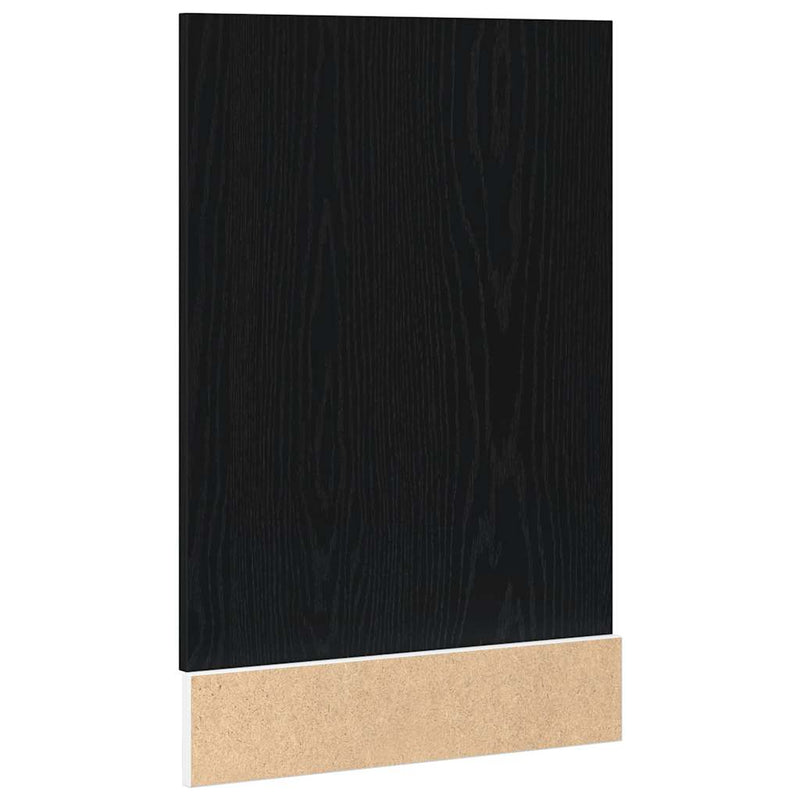 vidaXL Dishwasher Panel "Lyon" Black Oak 45x1,5x67 cm Engineered Wood