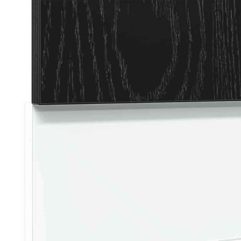 vidaXL Dishwasher Panel "Lyon" Black Oak 45x1,5x67 cm Engineered Wood
