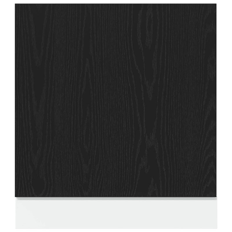 vidaXL Dishwasher Panel "Lyon" Black Oak 60x1,5x67 cm Engineered Wood