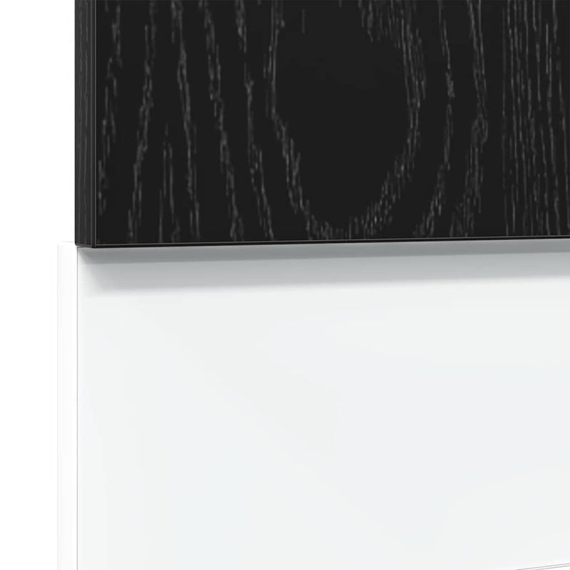 vidaXL Dishwasher Panel "Lyon" Black Oak 60x1,5x67 cm Engineered Wood
