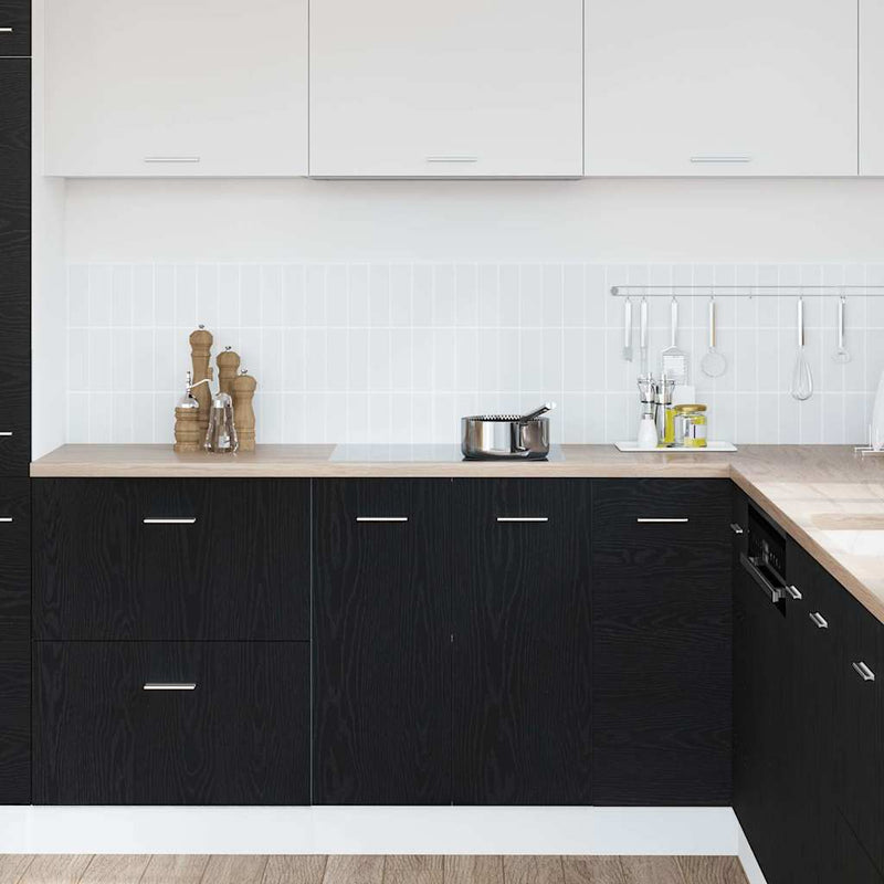 vidaXL Bottom Cabinet Black Oak 60x46x81,5 cm Engineered Wood