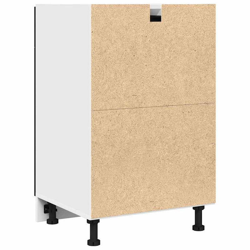 vidaXL Drawer Cabinet Riga Black oak 50 x 46 x 81,5 cm Engineered Wood