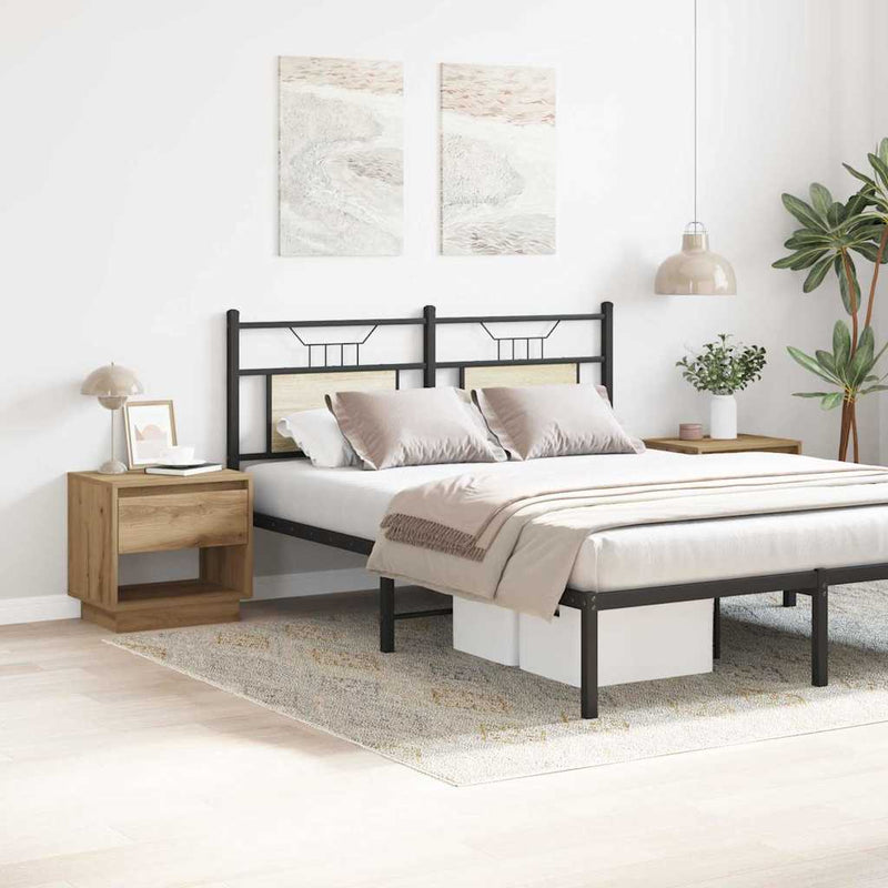 vidaXL Nightstand 2 pcs Artisan oak 45 x 34 x 44 cm Engineered wood