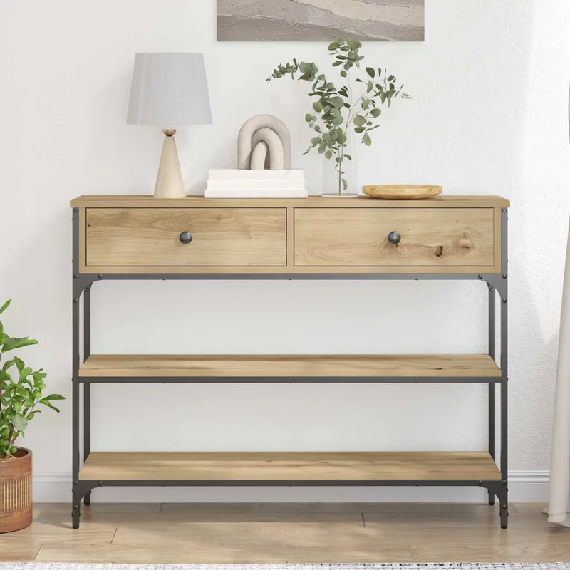 Console Table Artisan Oak 72.5 x 25 x 75 cm Engineered Wood