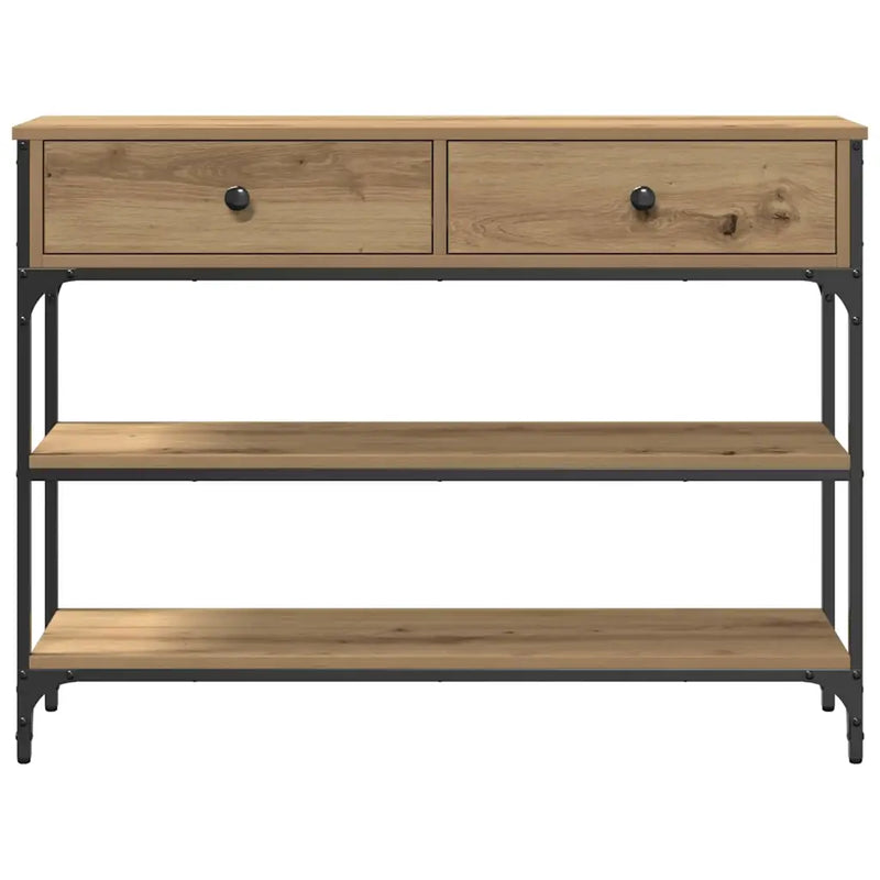 Console Table Artisan Oak 72.5 x 25 x 75 cm Engineered Wood