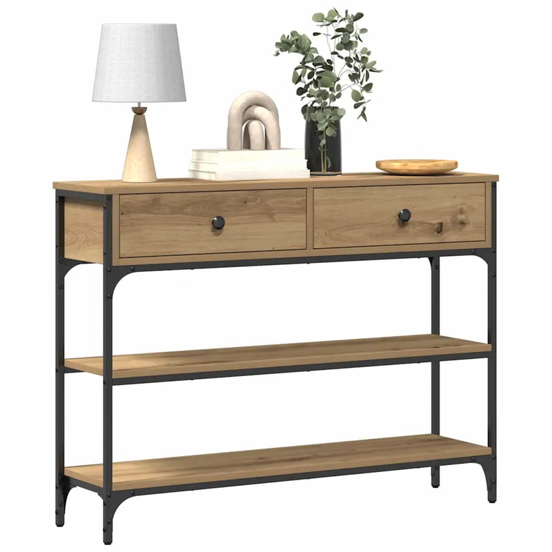 Console Table Artisan Oak 72.5 x 25 x 75 cm Engineered Wood
