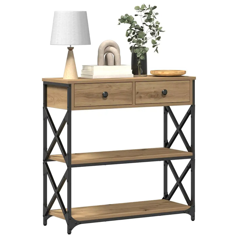 Console Table Artisan oak 75 x 28 x 75 cm