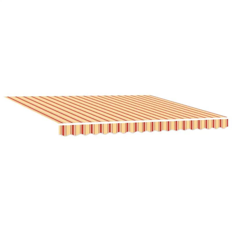 Retractable Awning Yellow and Orange 400 x 300 cm