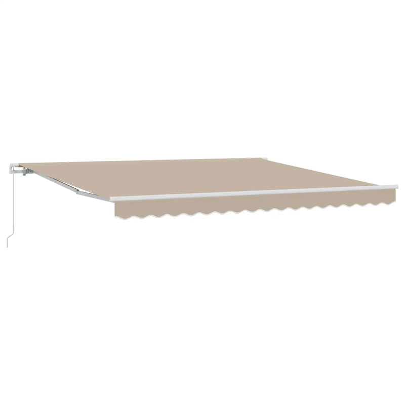 Retractable Awning Beige 400 x 300 cm Polyester and Aluminium
