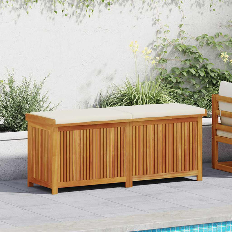 vidaXL Outdoor Cushion Box 150x50x60.5 cm Solid Wood Acacia