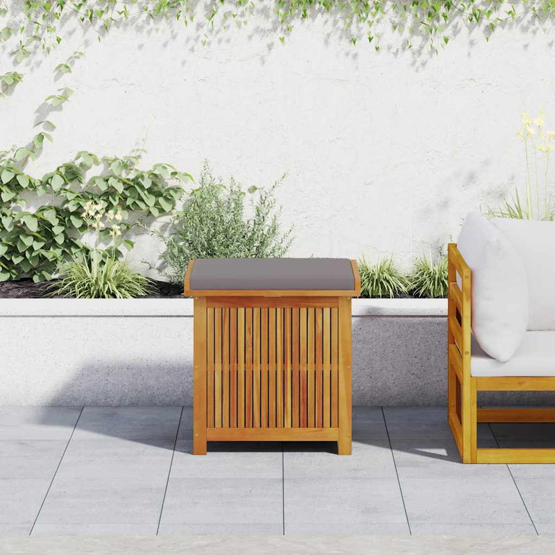 vidaXL Outdoor Cushion Box 60x50x61 cm Solid Wood Acacia