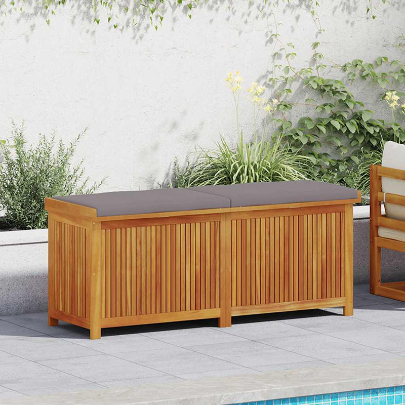 vidaXL Outdoor Cushion Box 150x50x60.5 cm Solid Wood Acacia