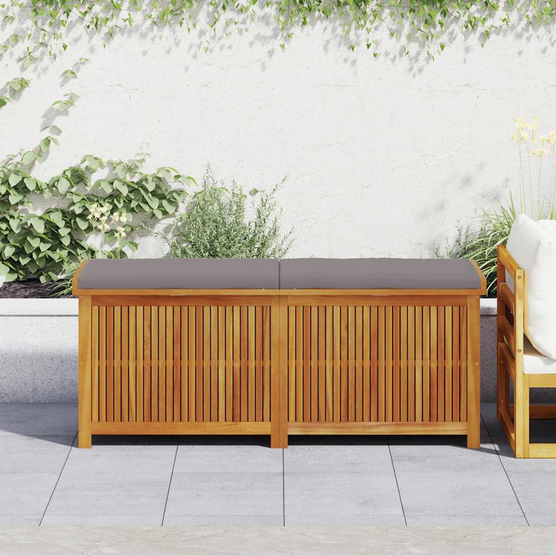 vidaXL Outdoor Cushion Box 150x50x60.5 cm Solid Wood Acacia