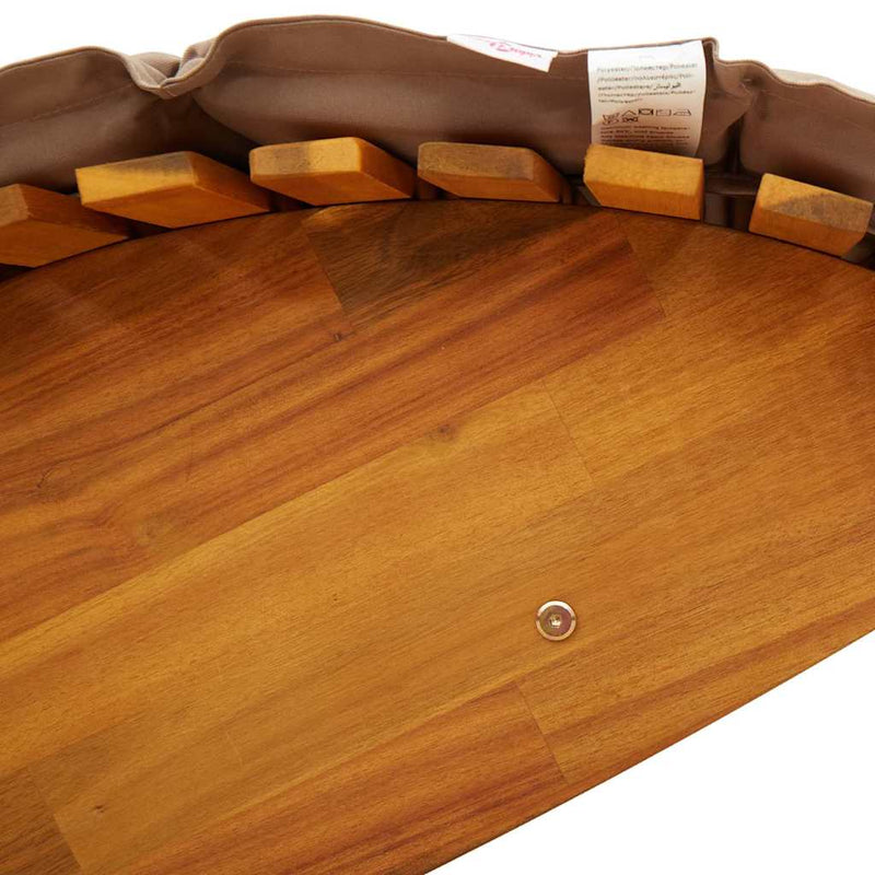 vidaXL Sun Lounger 2 pcs Brown 60 x 154 x 74cm Solid Acacia wood
