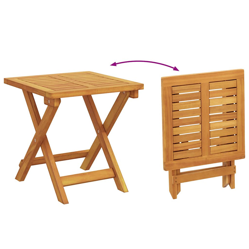 vidaXL Sun Lounger with Table Solid Wood Acacia