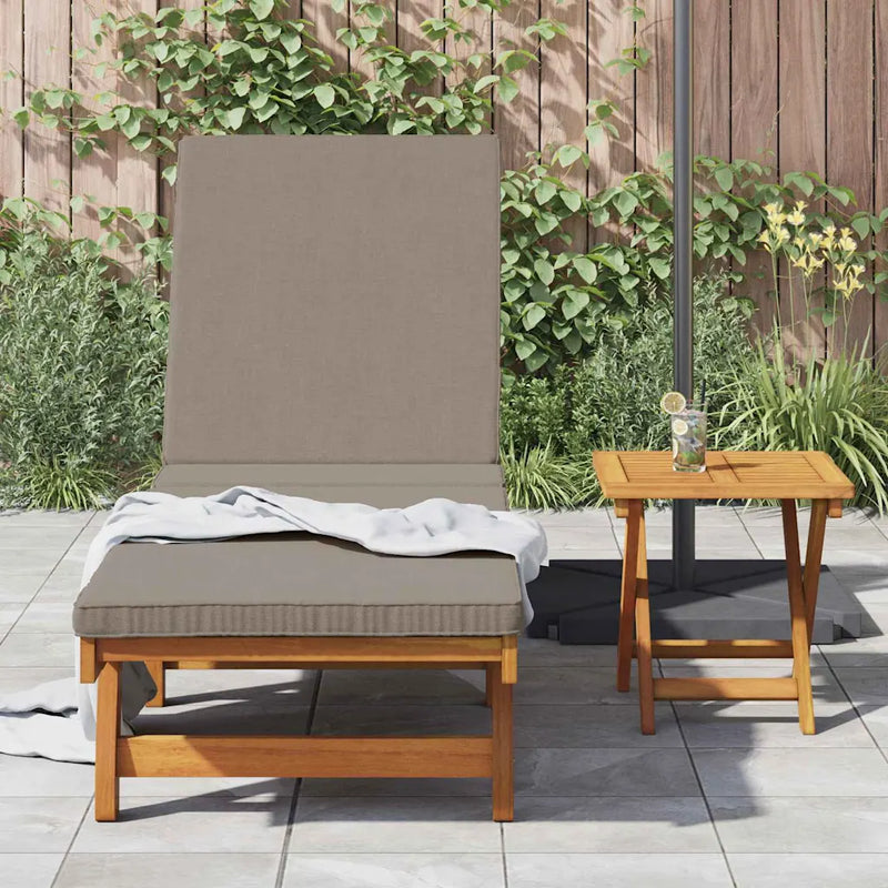 Sun Lounger Reclining 1-person 2 pcs Brown Solid Acacia Wood