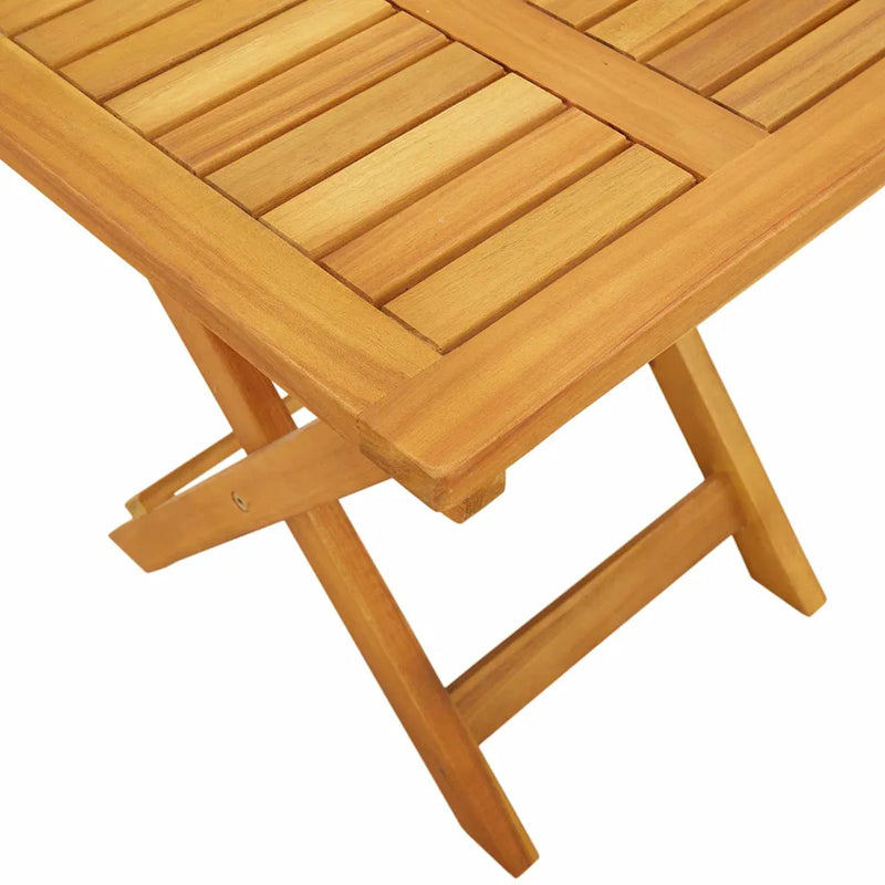Sun Lounger Reclining 2-person 3 pcs Brown Solid Acacia Wood