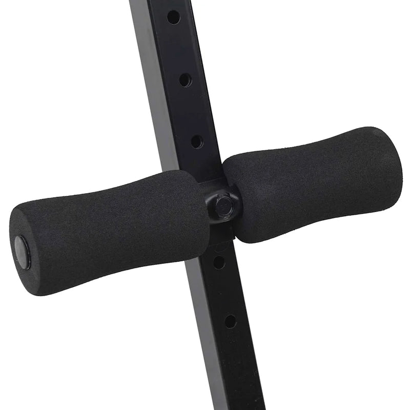 Sit Up Bench Black 124 x 33,5 x 55 cm Powder-Coated Steel