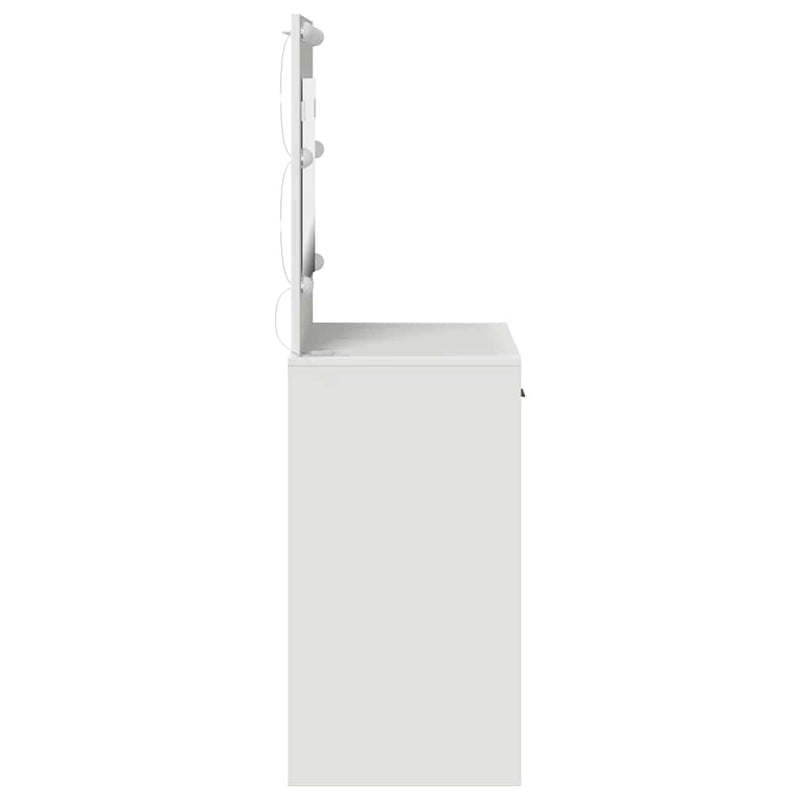 vidaXL Dressing Table White 78.5 x 41 x 135 cm Engineered wood