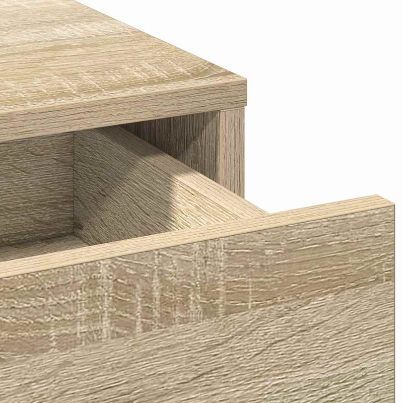 vidaXL Dressing Table Sonoma oak 78.5 x 41 x 135 cm Engineered wood