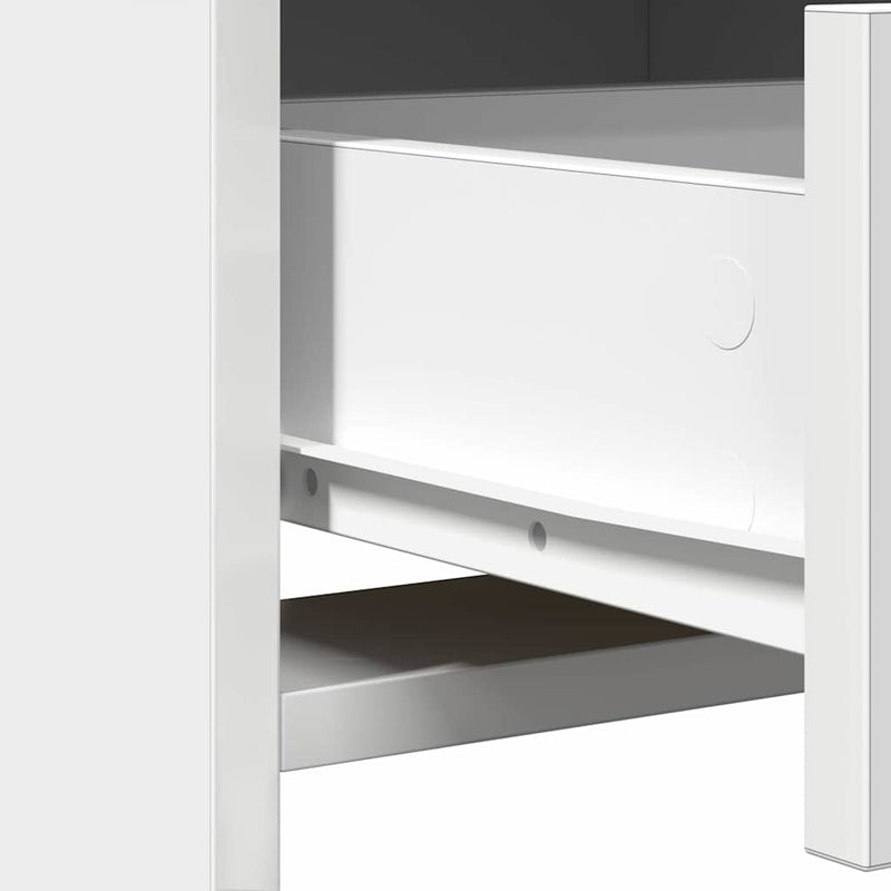vidaXL Highboard with Drawer White 40 x 41 x 135 cm Engineered wood