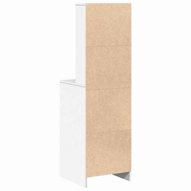 vidaXL Highboard with Drawer White 40 x 41 x 135 cm Engineered wood