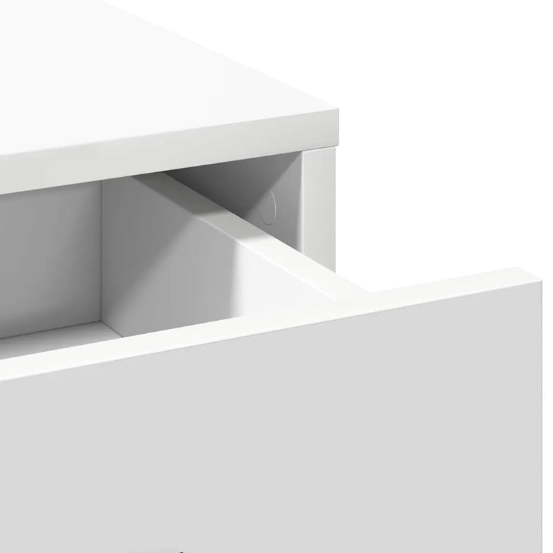 Highboard with Drawer White 40 x 40,5 x 135 cm Engineered Wood