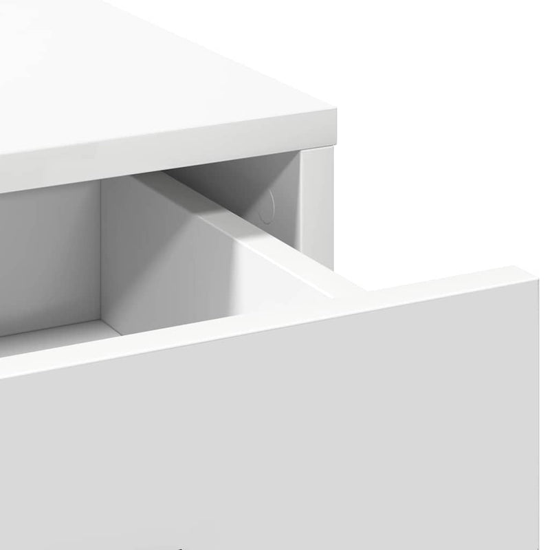 vidaXL Highboard with Drawer White 40 x 40.5 x 135 cm Engineered wood